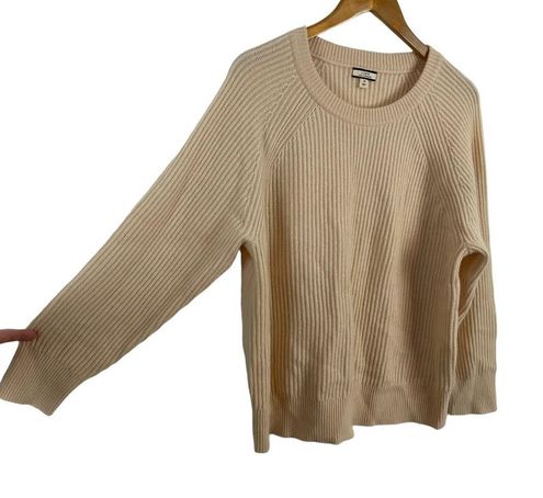 J.Crew + Ribbed Cashmere Oversized Crewneck Sweater