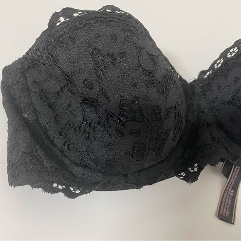 Victorias Secret Body by Victoria Lined Balconet Lace Strapless Bra Size 34C