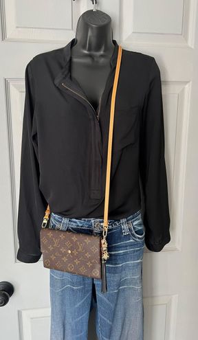 Louis Vuitton Large Monogram Wallet Crossbody Tan - $250 (75% Off Retail) -  From Karla