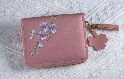 Small Wallet for Women,Cute Flower Zipper Wallet for Girls,Credit Card  Holder Red - $15 (31% Off Retail) - From Sunshine