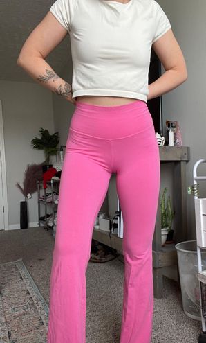 Aritzia Tna Chill Atmosphere Flare Hi rise legging Pink - $33