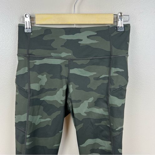 Athleta Camo Contender 7/8 Tight Leggings Size XS Athletic Pockets Workout  Green - $21 - From Stephanie