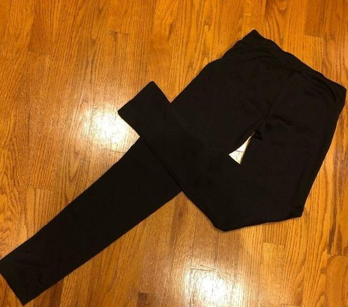 Ambiance black leggings pants with gold faux zippers size Small - $10 -  From Matina