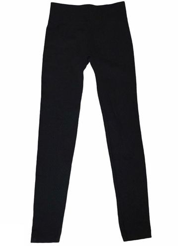 Black Fleece Lined Leggings ~M~ RN 63619