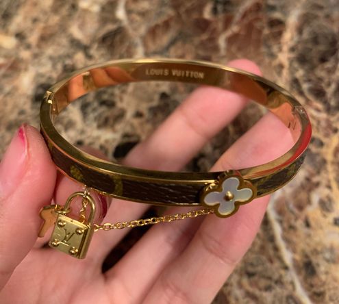 Louis Vuitton Crazy in Lock Bracelet Gold Brass