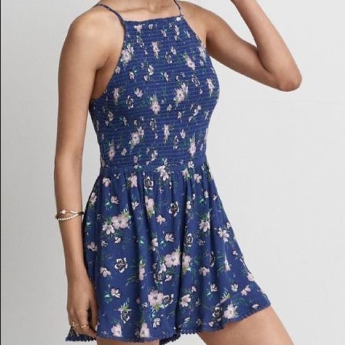 American Eagle AE High Neck Floral Romper XXS - $21 - From Jessi