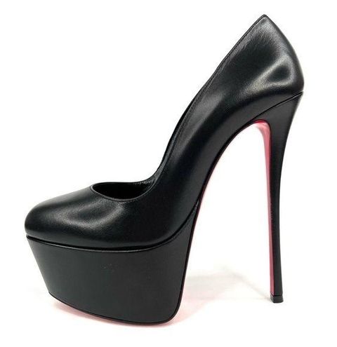 Dolly Alta 160 Leather Platform Pumps in Black - Christian Louboutin