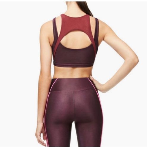 offer cheapest Good American Purple Burgundy The Heavy Hitter Sports Bra  NWT Small