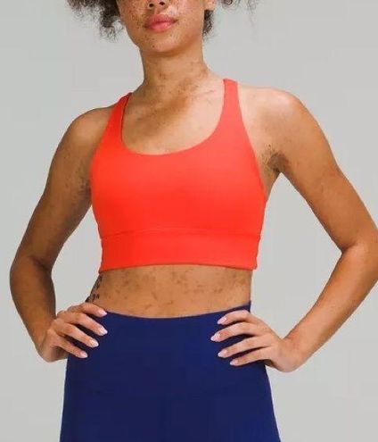 Lululemon Energy Bra Long Line 6 Red - $32 (52% Off Retail) - From