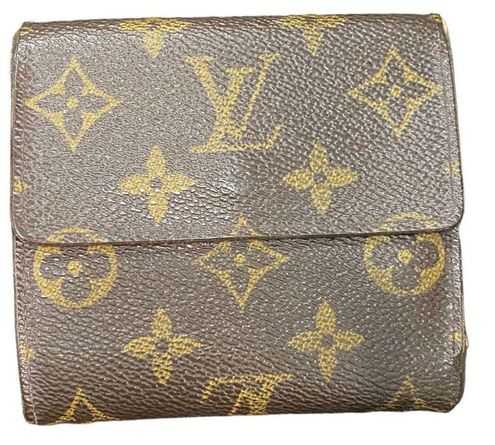 Authentic LV Louis Vuitton Monogram Compact Card Small Wallet