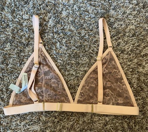 Free People Intimately Mercury Lace Bralette Small Tan - $18 (40