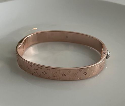 Louis Vuitton, Jewelry, Louis Vuitton Nanogram Cuff Pink Gold