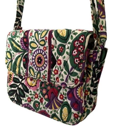 Vera Bradley Saddle Up Crossbody Bag in Viva La Vera Pattern