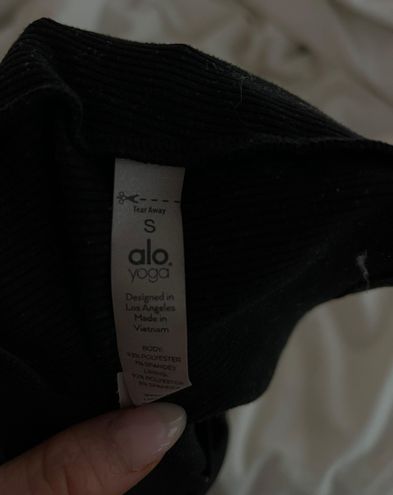 Alo Yoga Alosoft Ribbed Chic Bra Tank Black - $54 (15% Off Retail) - From  Katie