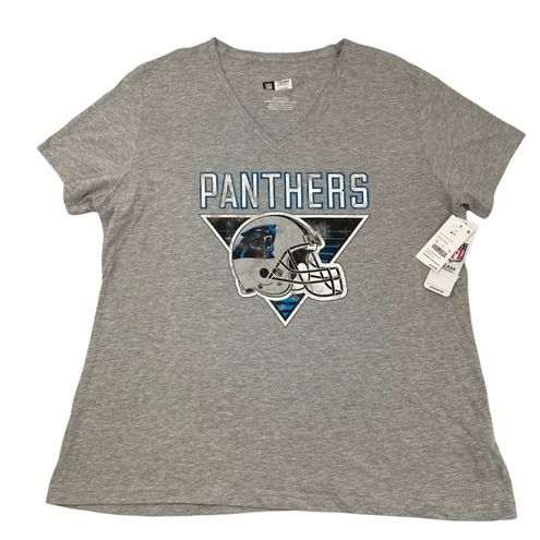 Women's New Era Blue Carolina Panthers Crop Long Sleeve T-Shirt