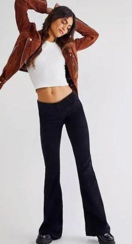 Free People We The Free Pull On Corduroy Flare Plants Black Size 27 - $45  (55% Off Retail) - From Jane