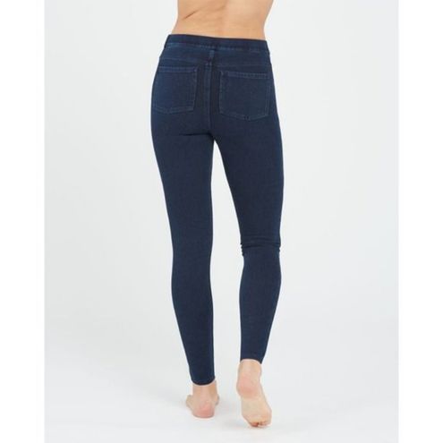 Spanx Jean-ish Ankle Leggings Dark Wash Denim Slimming Jeggings