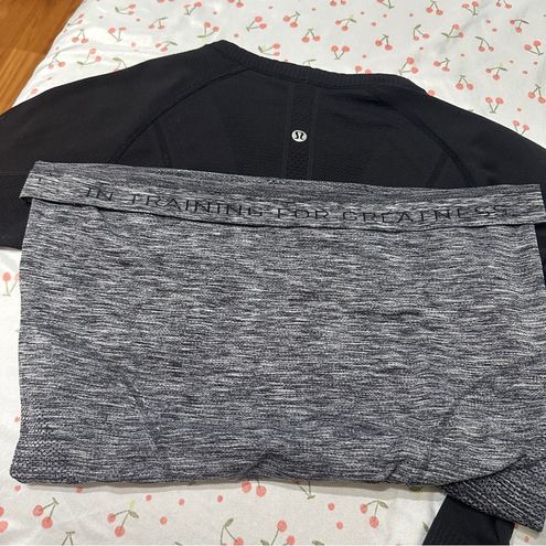 Lululemon Swiftly Tech Long Sleeve - Black Gray Ombré Size 8 - $19 (75% Off  Retail) - From Vivian