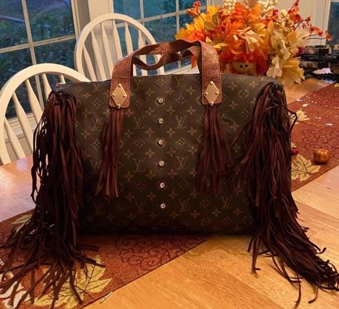 Louis Vuitton Authentic Upcycled Fringe Purse! - $100 New With
