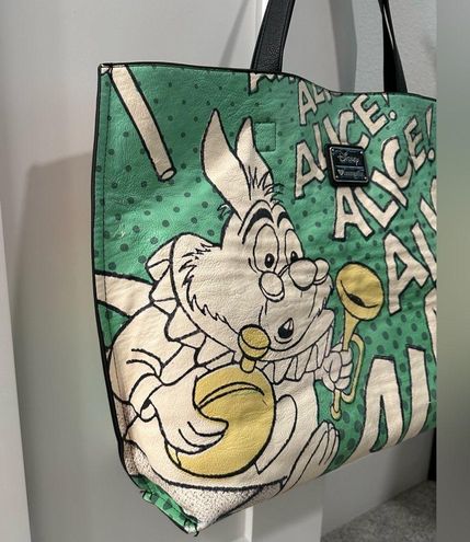 Loungefly Disney Alice in Wonderland tote bag Cheshire cat Hearts