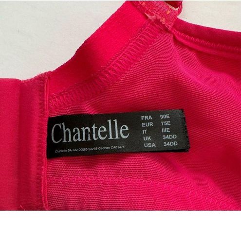 Chantelle 34DD Pink High Impact Convertible Sports Bra 2941 Size