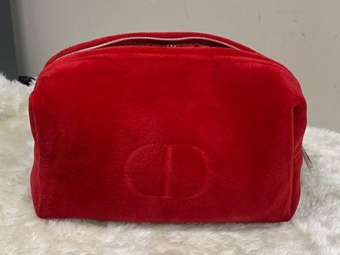 DIOR Red Mini Makeup Bag Trousse Pouch  Mini makeup bag, Makeup bag, Mini  makeup