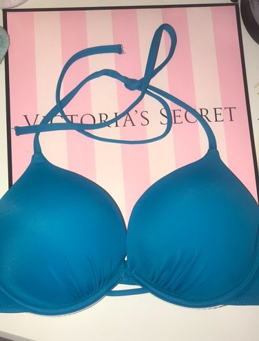 Victoria's Secret, Navy Bombshell Plunge 32B Activewear Sports Bra Size