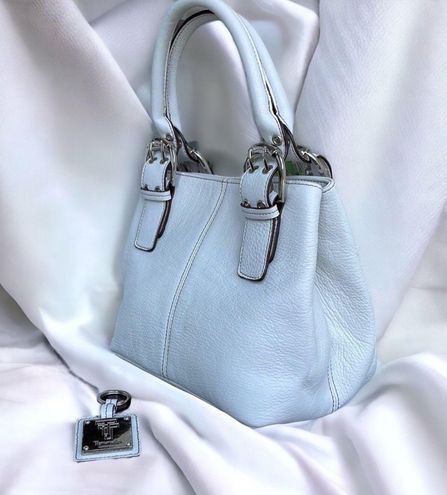 Tignanello White Pebbled Leather Shoulder Cross Body Bag Purse | eBay