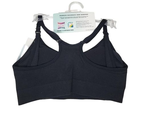 Playtex Nursing Seamless Racerback Crop Wirefree Bra Small Blue/Grey YYCEUS  NWT 