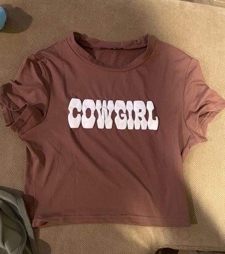SheIn Cowgirl Shirt Brown Size M - $14 