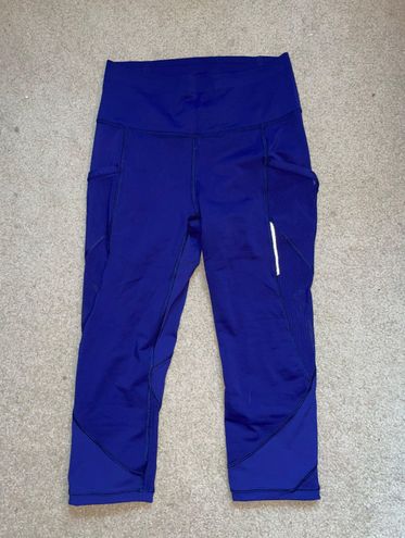 Lululemon Cropped Leggings Blue Size 4 - $38 - From Kelsey