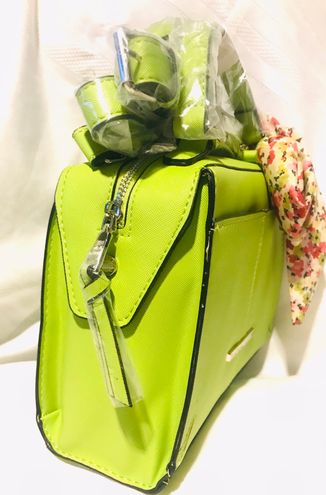 Steve Madden Neon Green Breese Crossbody Bag w/Scarf Now trending