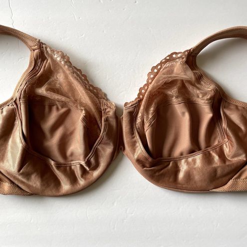 Glamorise Bra Womens 46DD Tan Low Cut WonderWire Lace Underwire NWOT Size  undefined - $27 - From Kristen