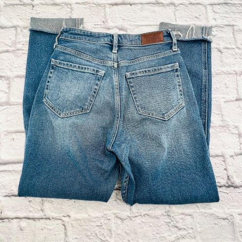 Hollister Mom Jeans Size 0R Medium Wash Distressed Cuffed Hem Ultra High  Rise - $24 - From Kathleen