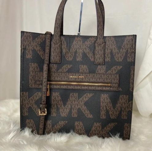 Michael Kors Black/Multicolor Kenly Graphic with Logo Coated