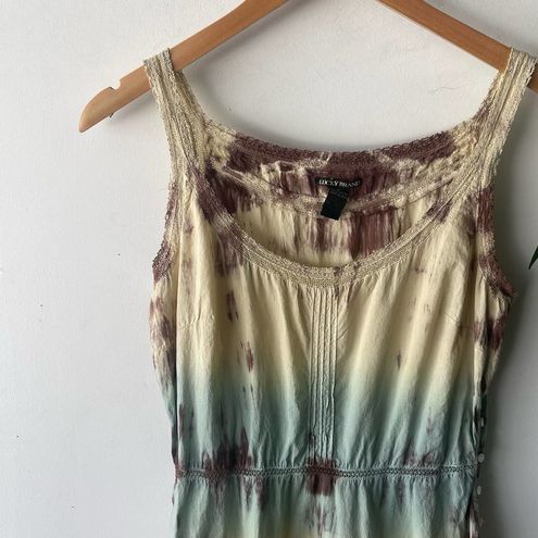 Lucky Brand Dress Womens Medium Tie Dye Boho Coastal Hippie Summer Retro  Indie - $37 - From Juju