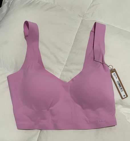 SKIMS NAKED PLUNGE LONGLINE BRALETTE PETAL SMALL Pink - $34 (29