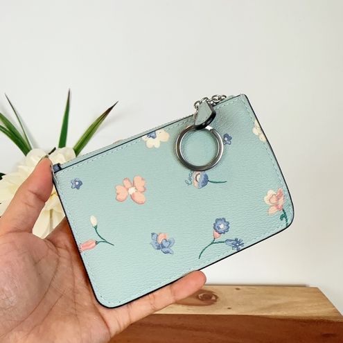 Coach Key Pouch With Mystical Floral Print