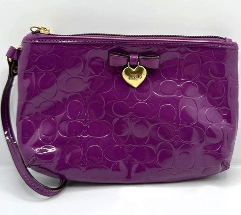 Coach Purple Heart Wristlet - $61 - From Lolas