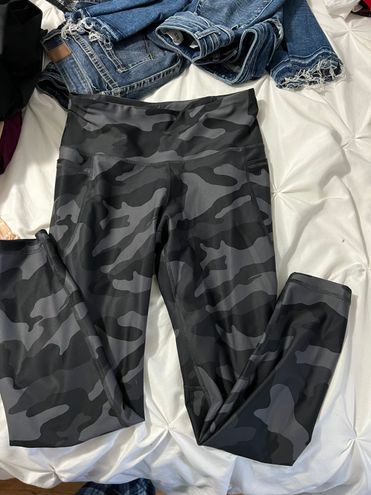 Tuff Athletics Camo Black and Grey Leggings Large - $10 - From