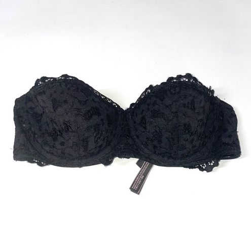 Victorias Secret Body by Victoria Lined Balconet Lace Strapless Bra Size 34C