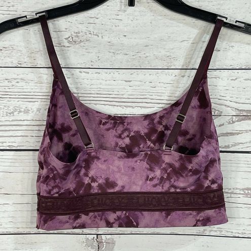 Lucky Brand Bralette Small Purple Tie-Dye Adjustable Spaghetti Straps  Stretch - $17 - From Lori