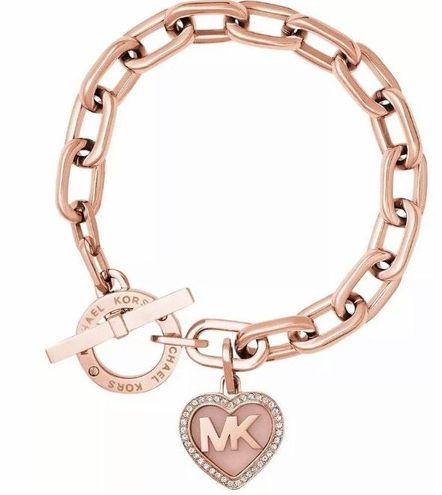 Michael Kors Michael Kora Rose Gold Heart Bracelet - $40 (77% Off Retail) -  From Gabby