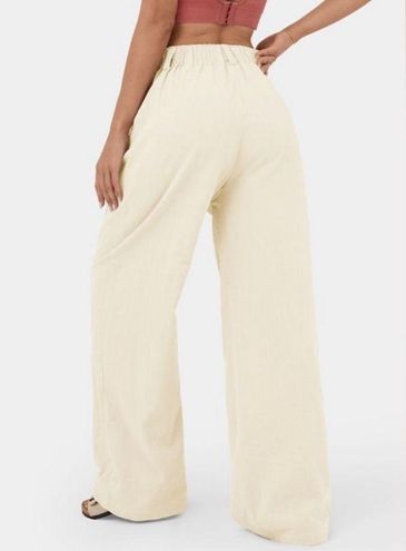 Halara High Waisted Plicated Side Pocket Wide Leg Solid Palazzo Casual  Pants - $35 New With Tags - From Stacy