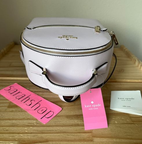 KATE SPADE NEW YORK PERRY PALE AMETHYST SAFFIANO LEATHER SMALL BACKPACK  K8698