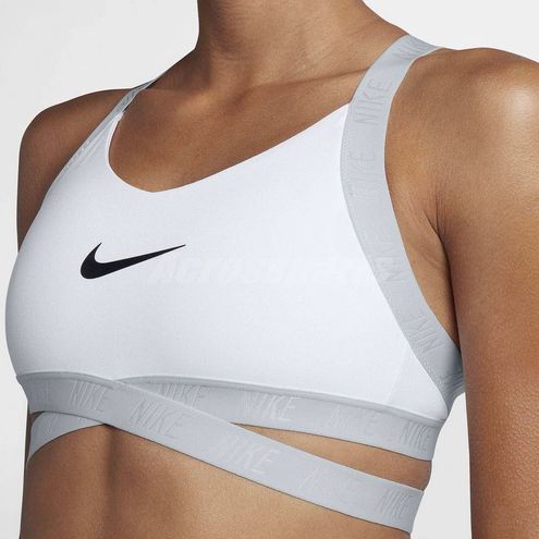Nike Logo Indy Wrap Sports Bra Silver Size XS - $30 (40% Off Retail) New  With Tags - From daisy