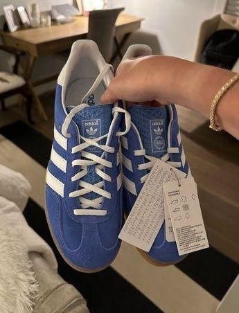 Adidas Gazelle Indoor 'Blue Fusion Gum' Sneakers | Women's Size 9.5