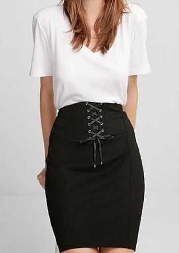 EXPRESS High Waisted Corset Pencil Skirt Size 6 New with Tag - $17 New With  Tags - From Annerys
