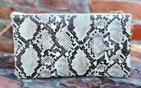 caroline hill snakeskin purse