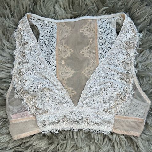 Victoria's Secret Dream Angels Chantilly lace plunge bralette size